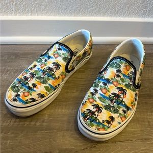 Vans Aloha Slip Ons Size Women’s: 10 Men’s: 8.5
